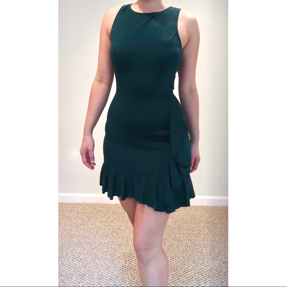 Dark Green Sheath Dress